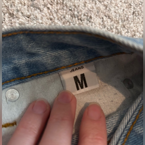 Uneven raw hem jean skirt - Picture 5 of 5